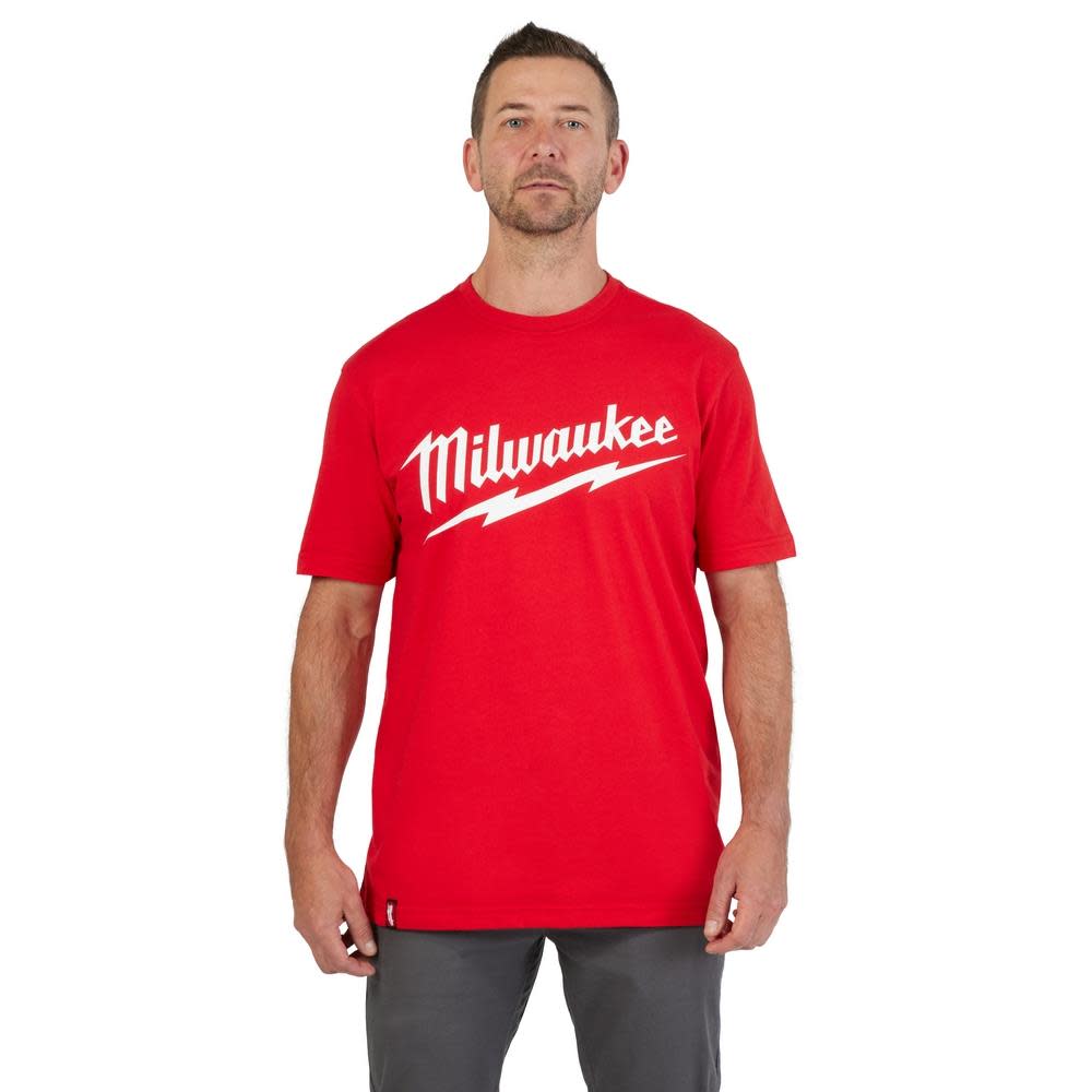 MW Heavy Duty T-Shirt Big Logo Short Sleeve Red 607RM910 from MW