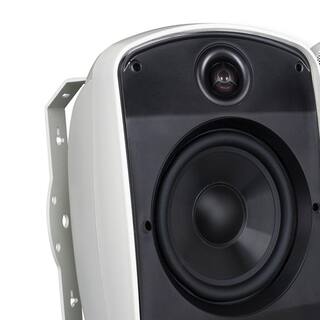 RUSSOUND Acclaim 5 Series OutBack 6.5 in. 2-Way Single-Point Stereo MK2 Outdoor Speaker in White 5B65Smk2-W