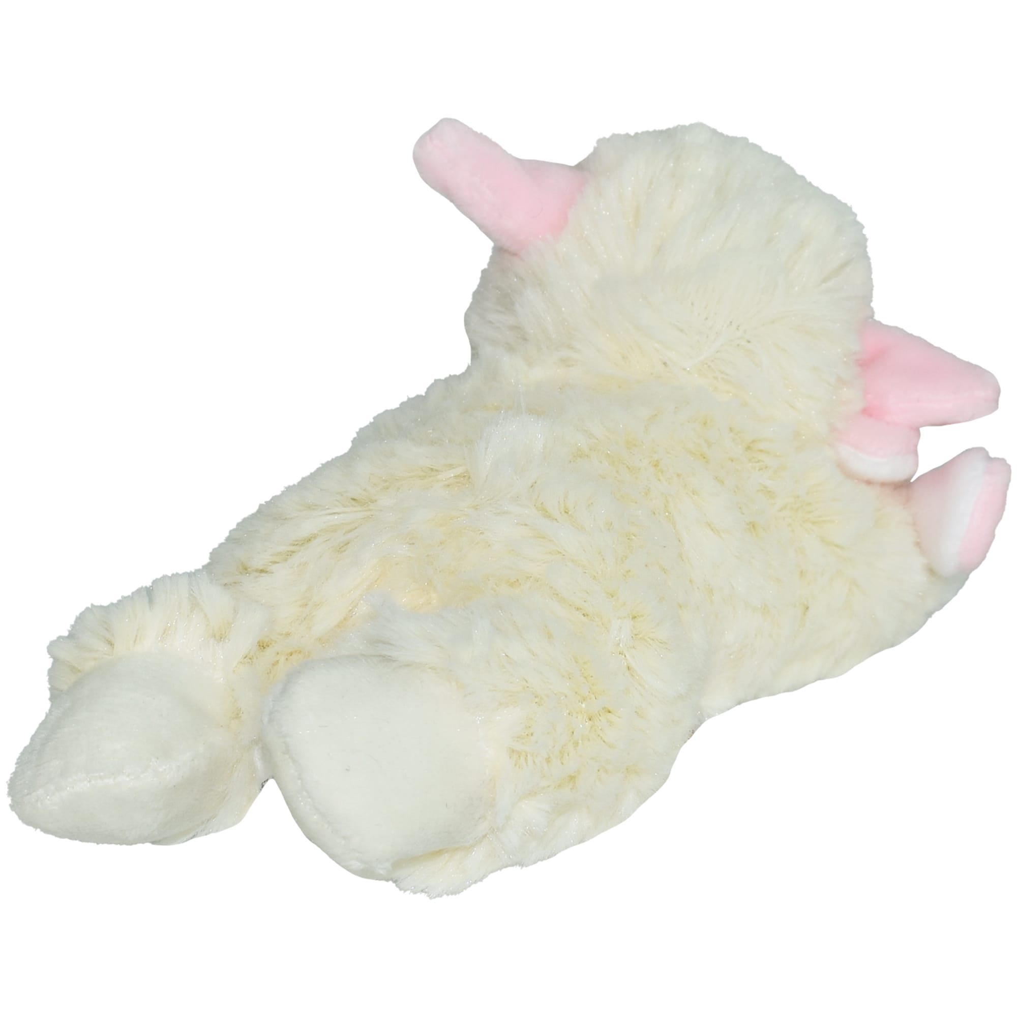 Multipet Lamb Chop Spring with Bunny Slippers Dog Toy， Small