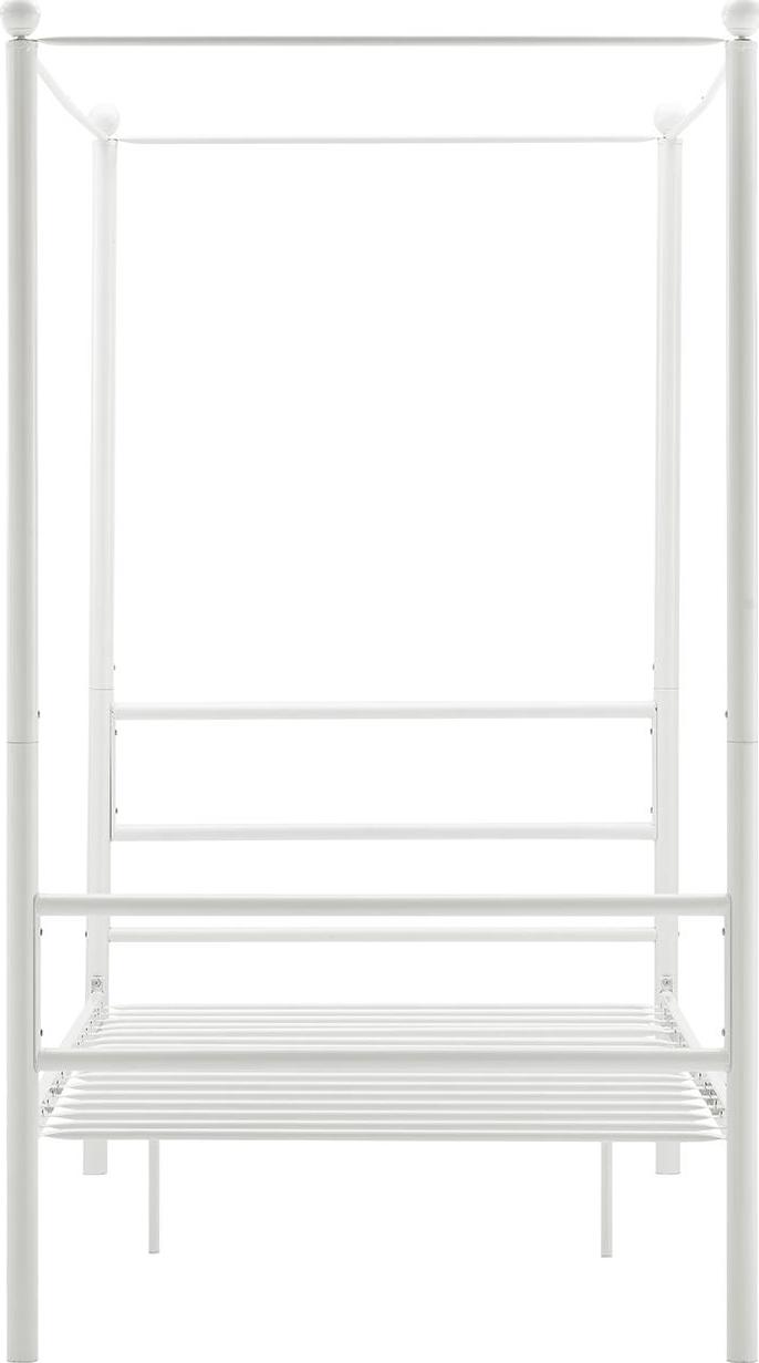 Mainstays Metal Canopy Bed， Off White