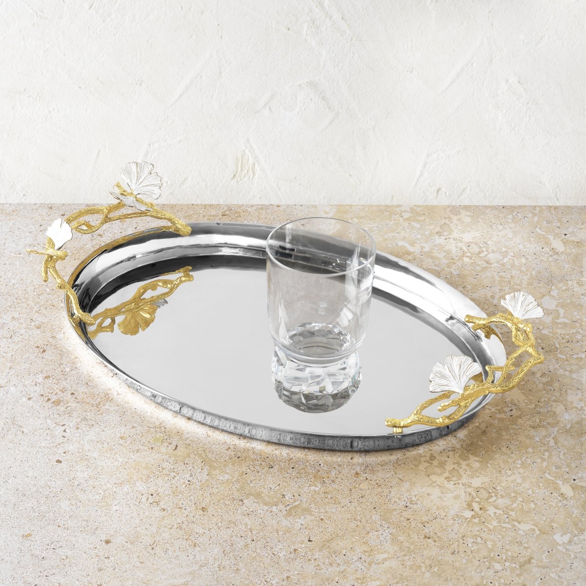 Butterfly Ginkgo Gold Tray