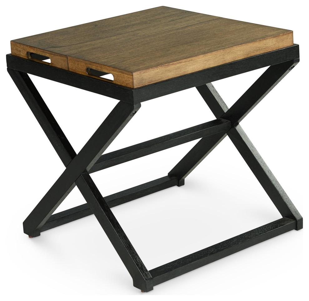 Topeka End Table   Industrial   Side Tables And End Tables   by HedgeApple  Houzz