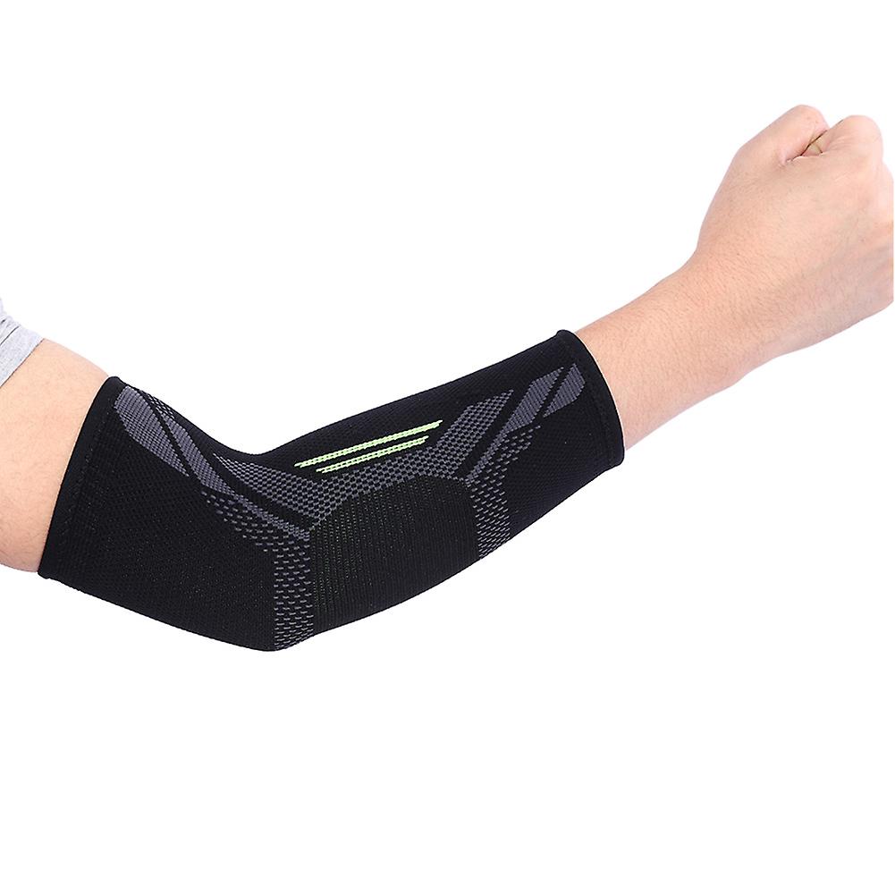 1pc Black Unisex Sports Elbow Support Protector Brace Guard Protective Arm Sleeve L