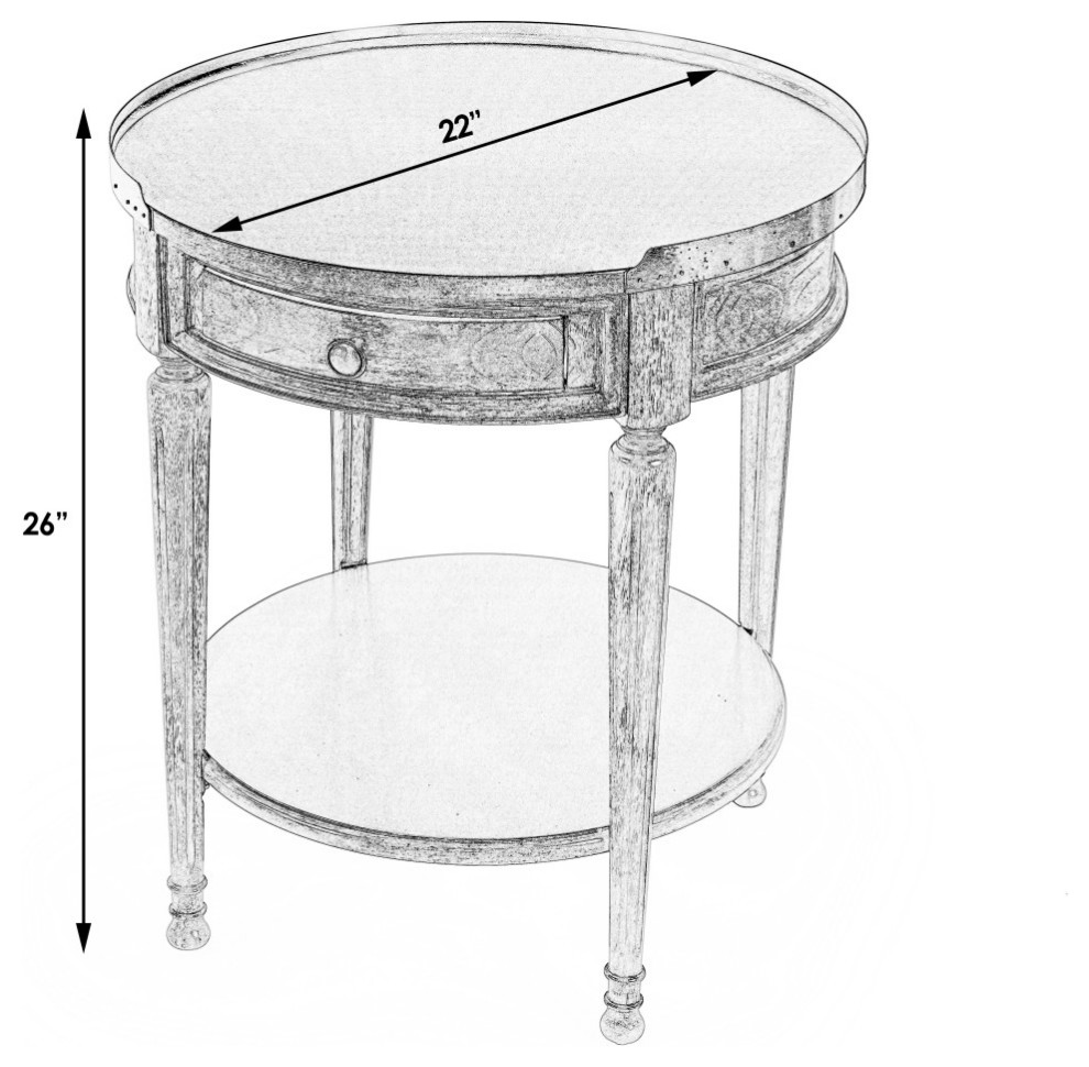 Sampson  Accent Table with Storage   French Country   Side Tables And End Tables   by Butler Specialty Company  Houzz