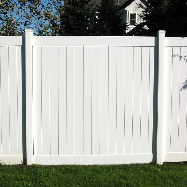 Factory Direct Supply 6x8 Vinyl Coated full privacy fence panel  fence trellis gates whosale vinyl fence panel