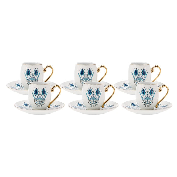 İznik Set Of 6 Coffee Cup And Plates   153.01.05.4275