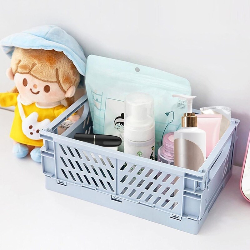 5PCS Plastic Crate for Storage(9.8\