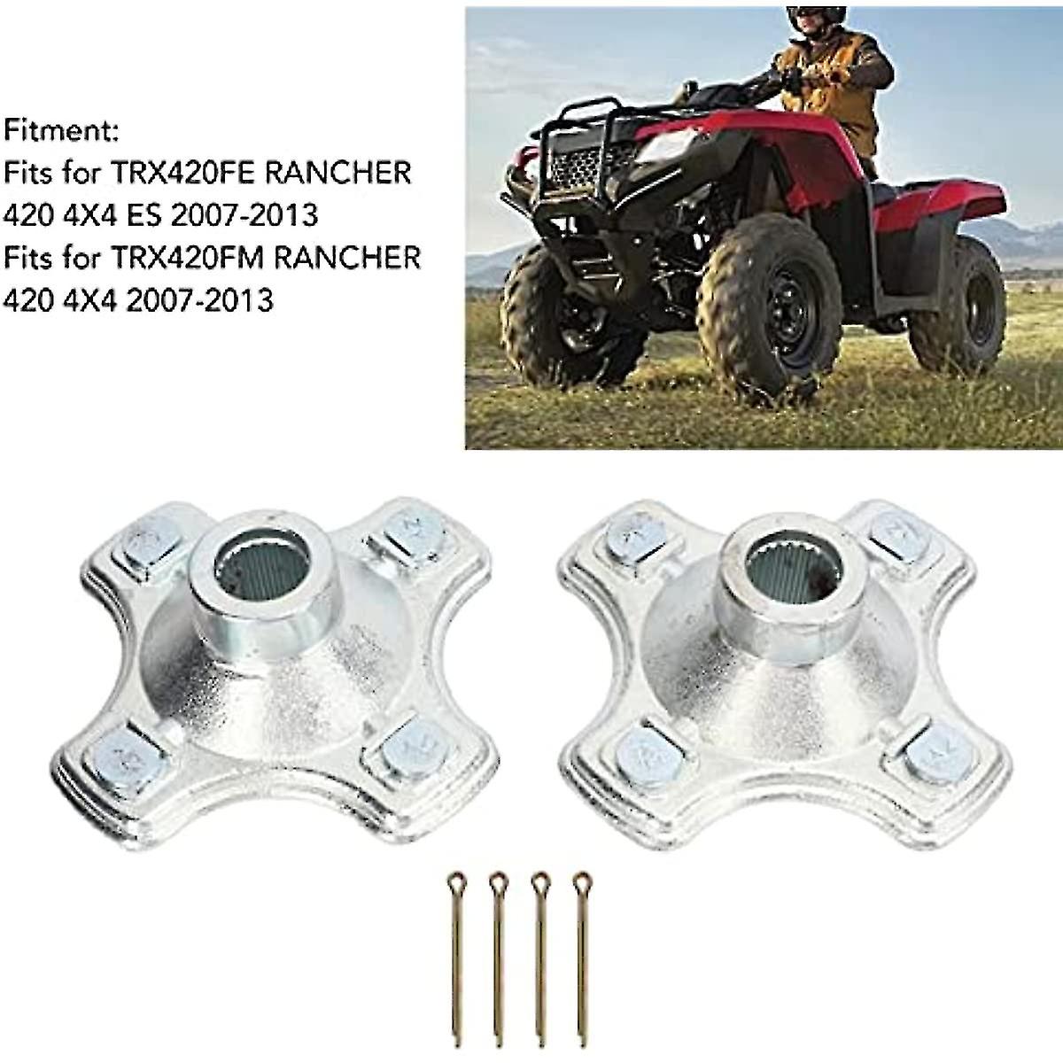 Atv Axle Wheel Hub  Rear Axle Wheel Hub Metal 4 Stud Wheel Rim Hub For Trx420fe Trx420fm Rancher 420 4x4