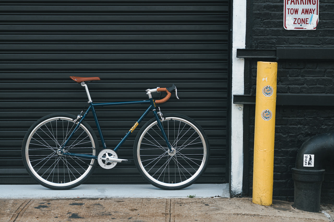 4130 - Navy / Gold – (Fixed Gear / Single-Speed)