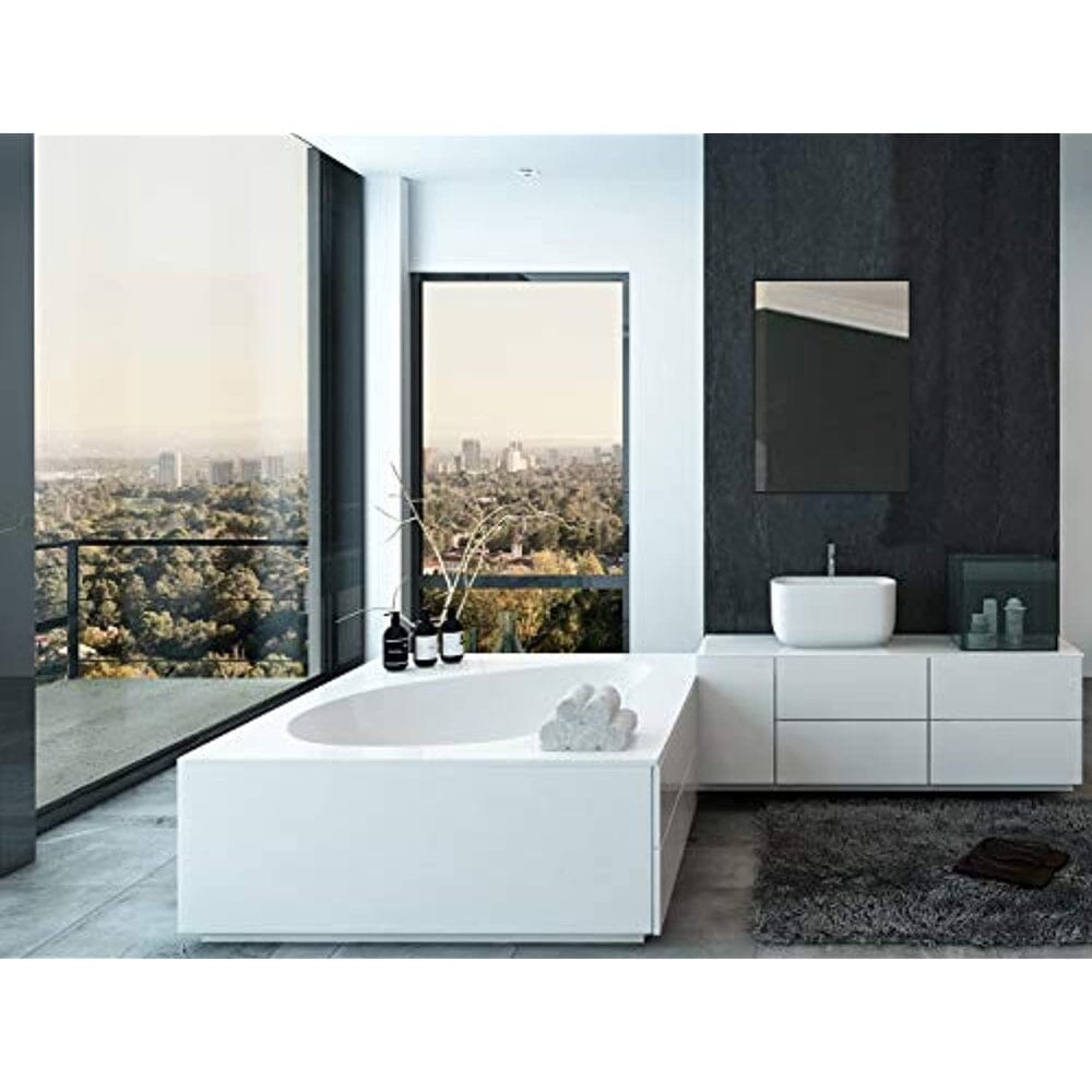 Black Brushed Metal Vanity Mirror Simple Edge Mirrors 22