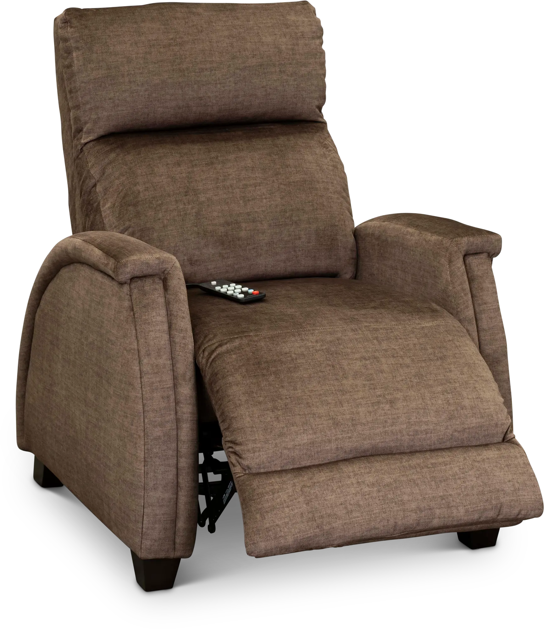 Venus Contemporary Latte Brown Power Recliner with SoCozi