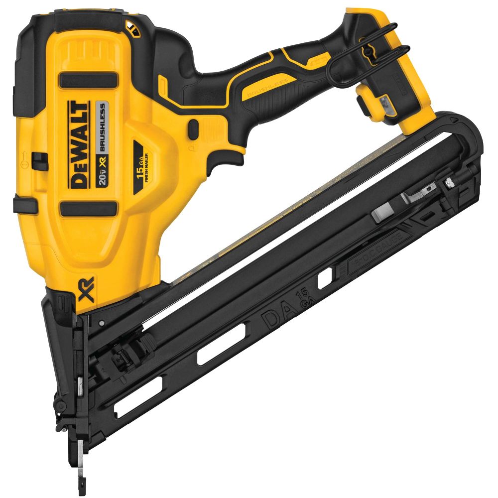 DEWALT 20V MAX* XR 15 GA Angled Finish Nailer - Tool Only DCN650B from DEWALT