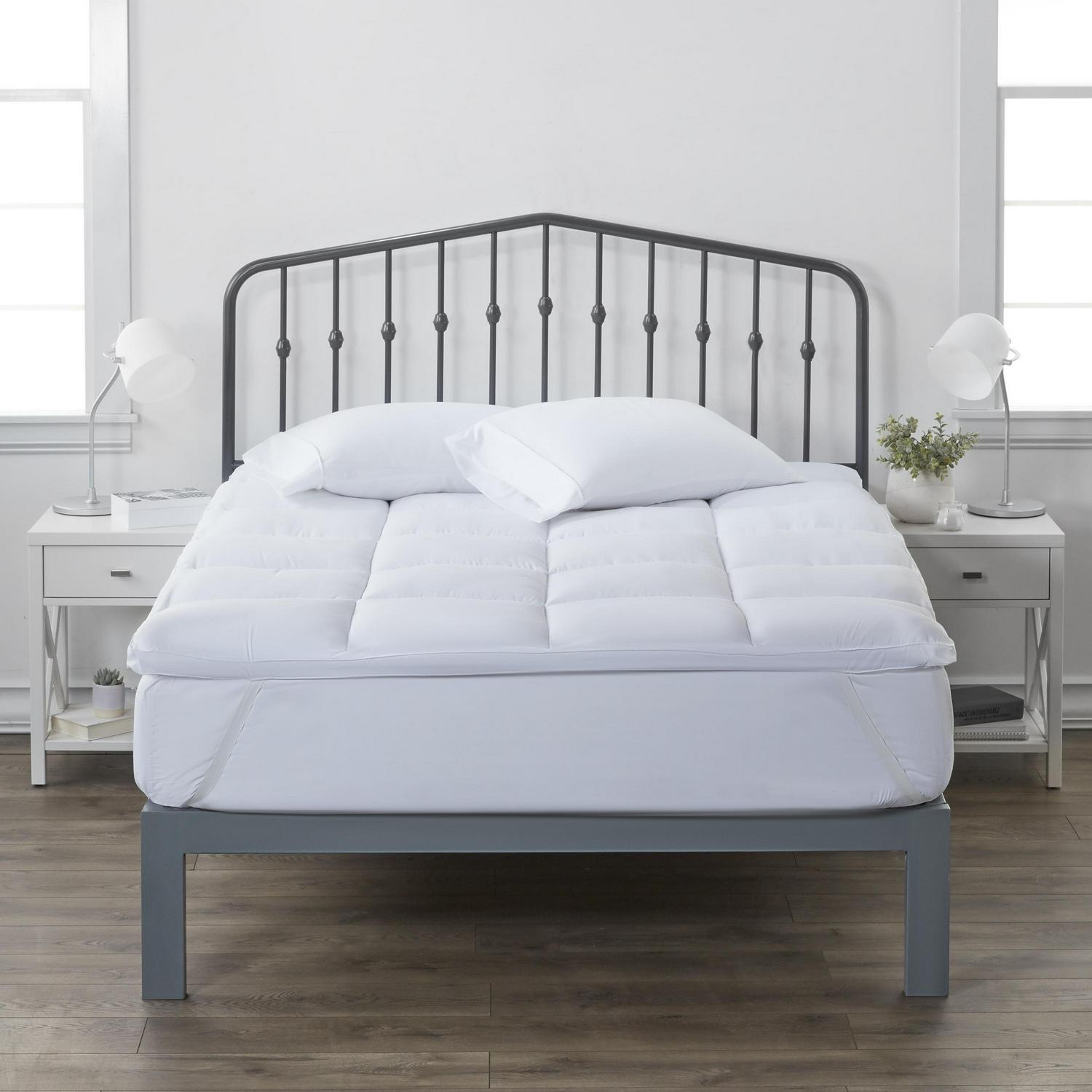 Noble Linens Overfilled Premium Mattress Topper