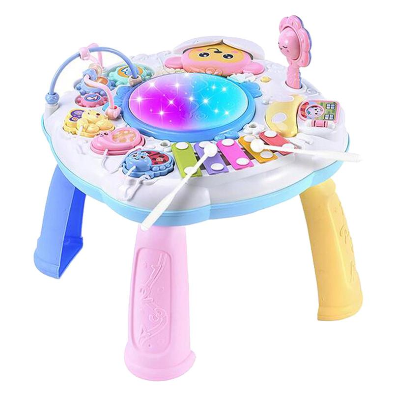 Multi-Function Musical Learning Table Baby Toys Early Education Toys Music Activity Center Table for Infant Babies Toddler Boys