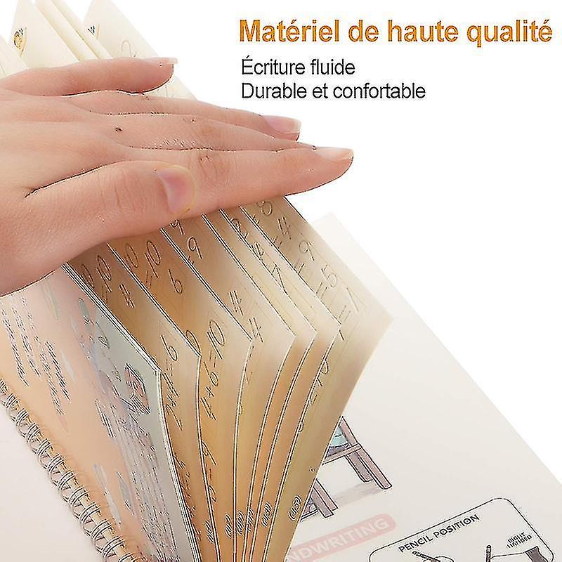 3d French Groove Magic Practice Copybook Children's Book Learning Numbers Letters Calligraphy Writing Exercise Books Gift