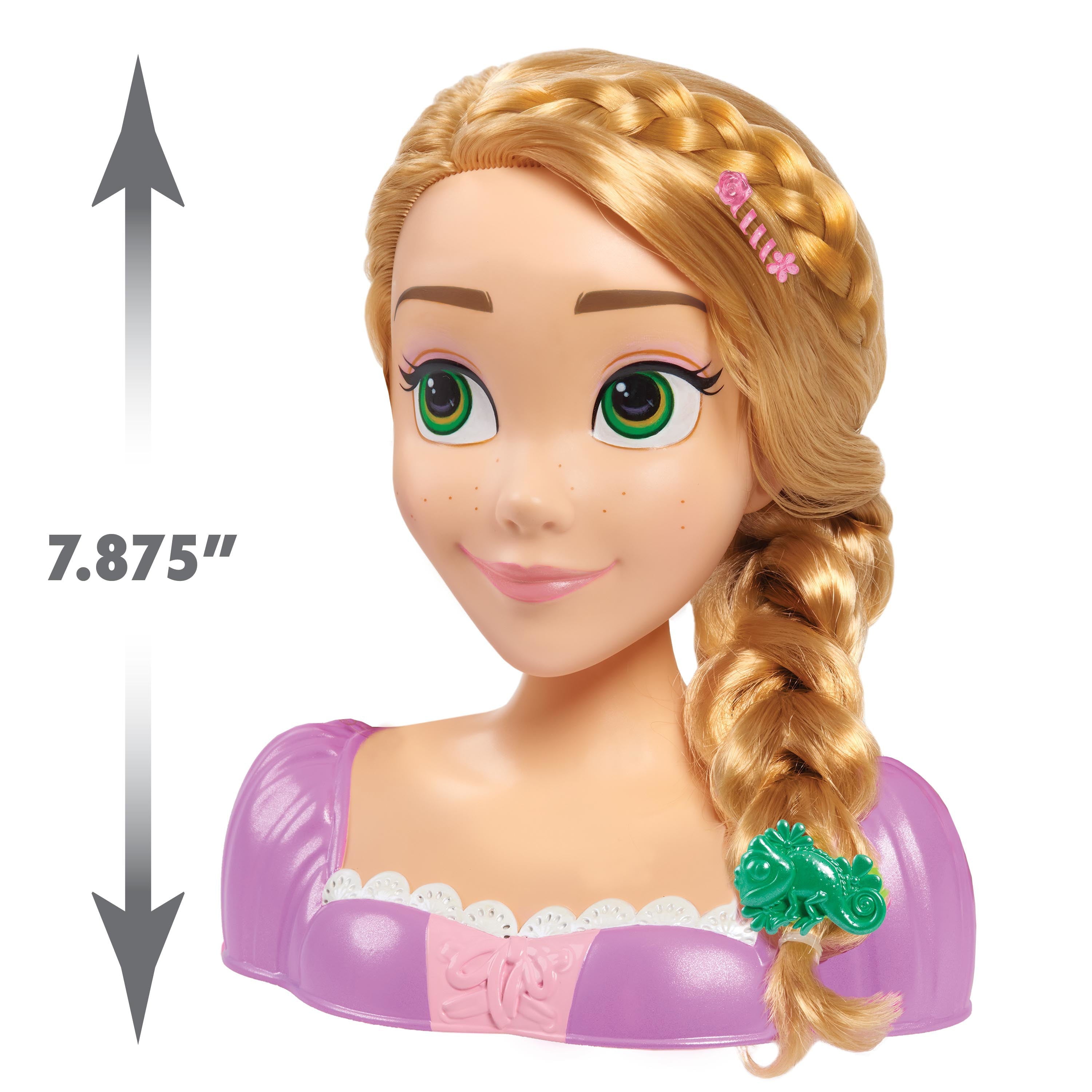 Disney Princess Rapunzel Styling Head, 18-pieces, Pretend Play, Officially Licensed Kids Toys for Ages 3 Up, Gifts and Presents