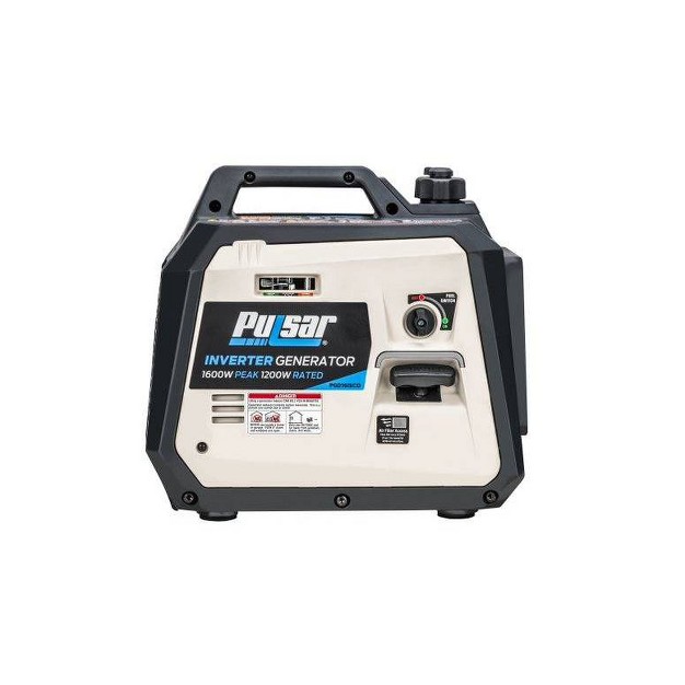 Pulsar 1600 Inverter Gas Powered Generator With Carbon Monoxide Detector