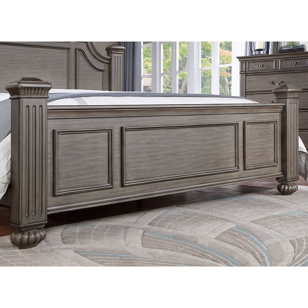 Furniture of America Vame Traditional Grey 3-Piece Bedroom Set - - 36139316