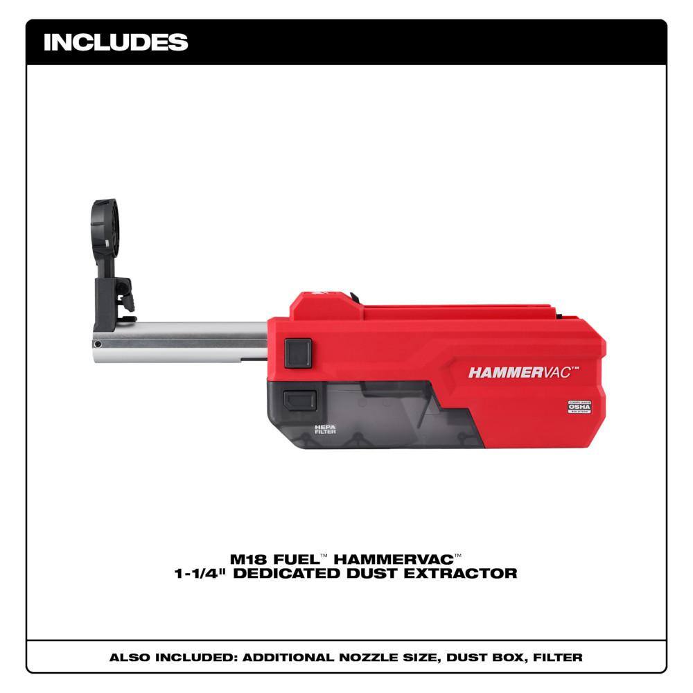 MW M18 FUEL Hammer Vac 1-14 in. Dedicated Dust Extractor 2916-DE