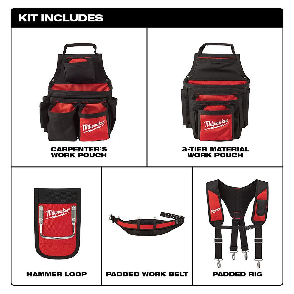 Milwaukee Contractor Work Belt with Suspension Rig 48-22-8120 from Milwaukee