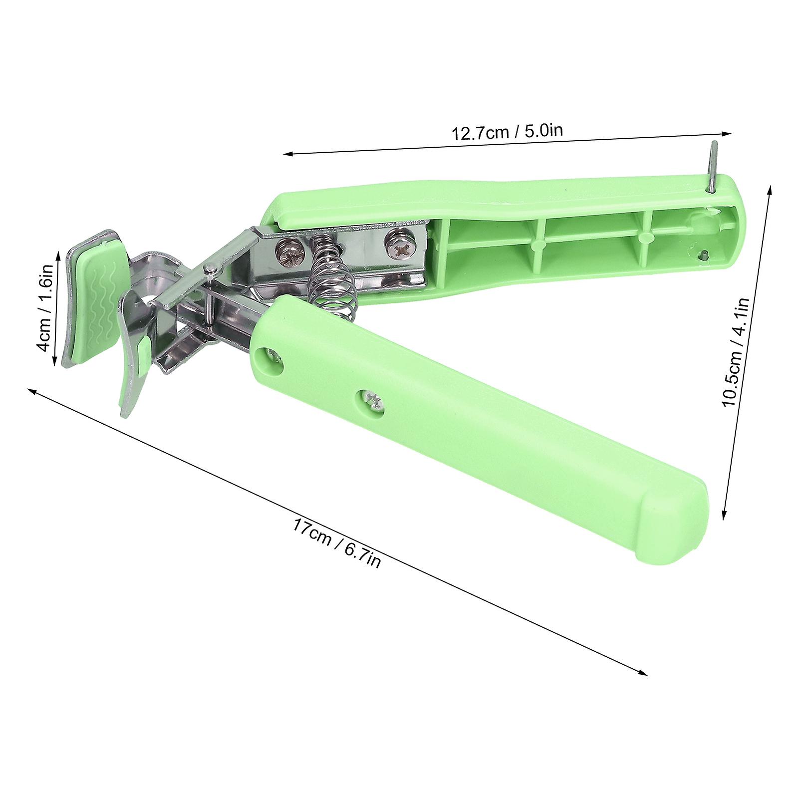 Hot Plate Gripper， Stainless Steel Hot Bowl Dish Clips Tongs Scald-proof Clamp Holder For Microwave Toaster Oven Steamer[green]