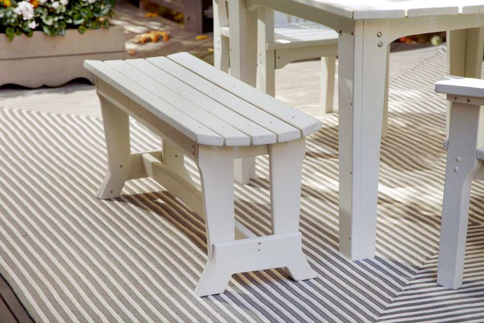 Carolina Preserves 2 Seat Bench No Back  Natural   Transitional   Outdoor Benches   by uwharrie chair  Houzz