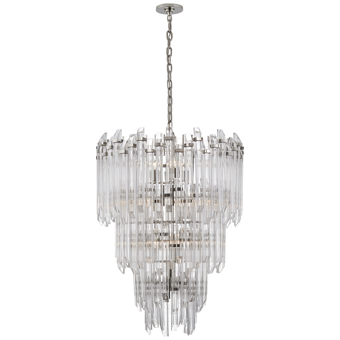 Adele Three-Tier Waterfall Chandelier in Various Colors