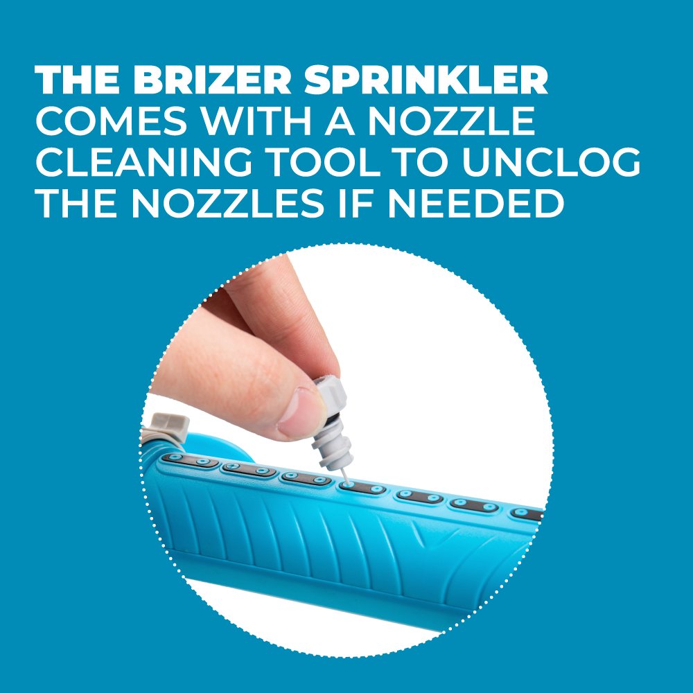 Brizer Oscillating Sprinkler Ranges up to 3，000 Sq. Ft. with Hose Adapter R2155 lawn sprinklers garden hose sprinklers