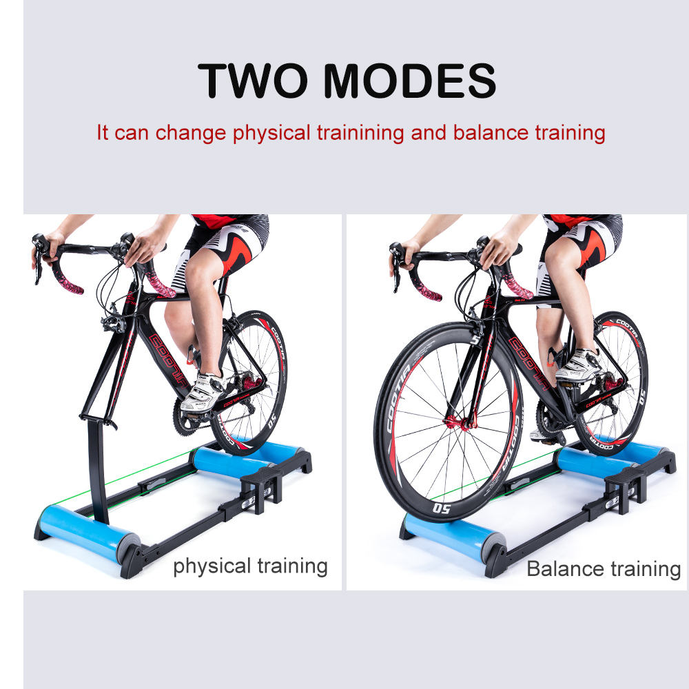 Bike Trainer Rollers Indoor Exercise Foldable Cycling Training Fitness Bike Home Trainer