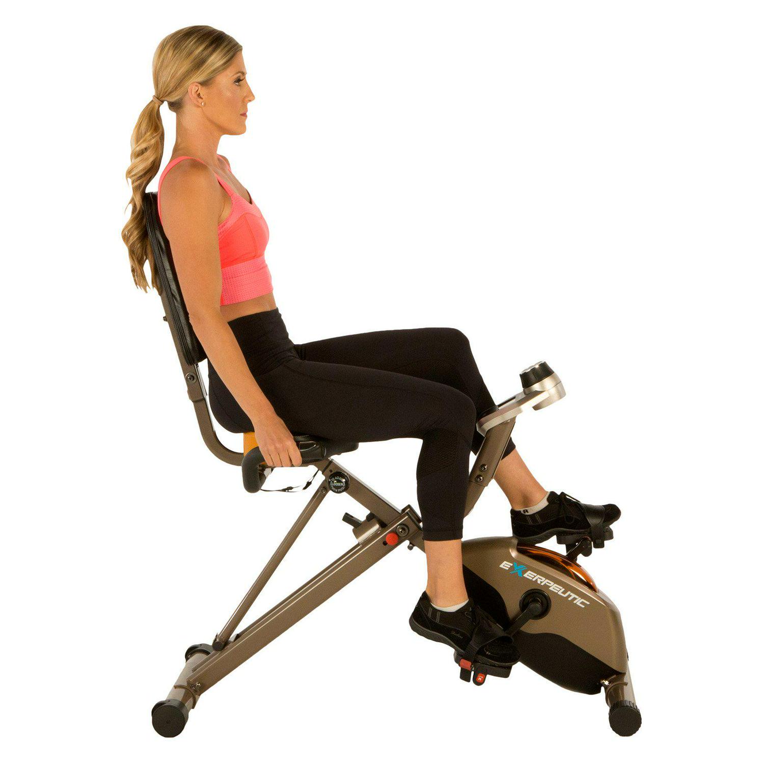 Exerpeutic 400 Lb Maximum Capacity Folding Foldable Recumbent Exercise Bike  Crowdfused