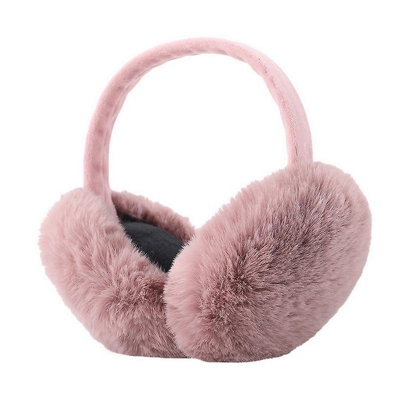 Winter Warm Earmuffs， Cute Plush Fur Headphones