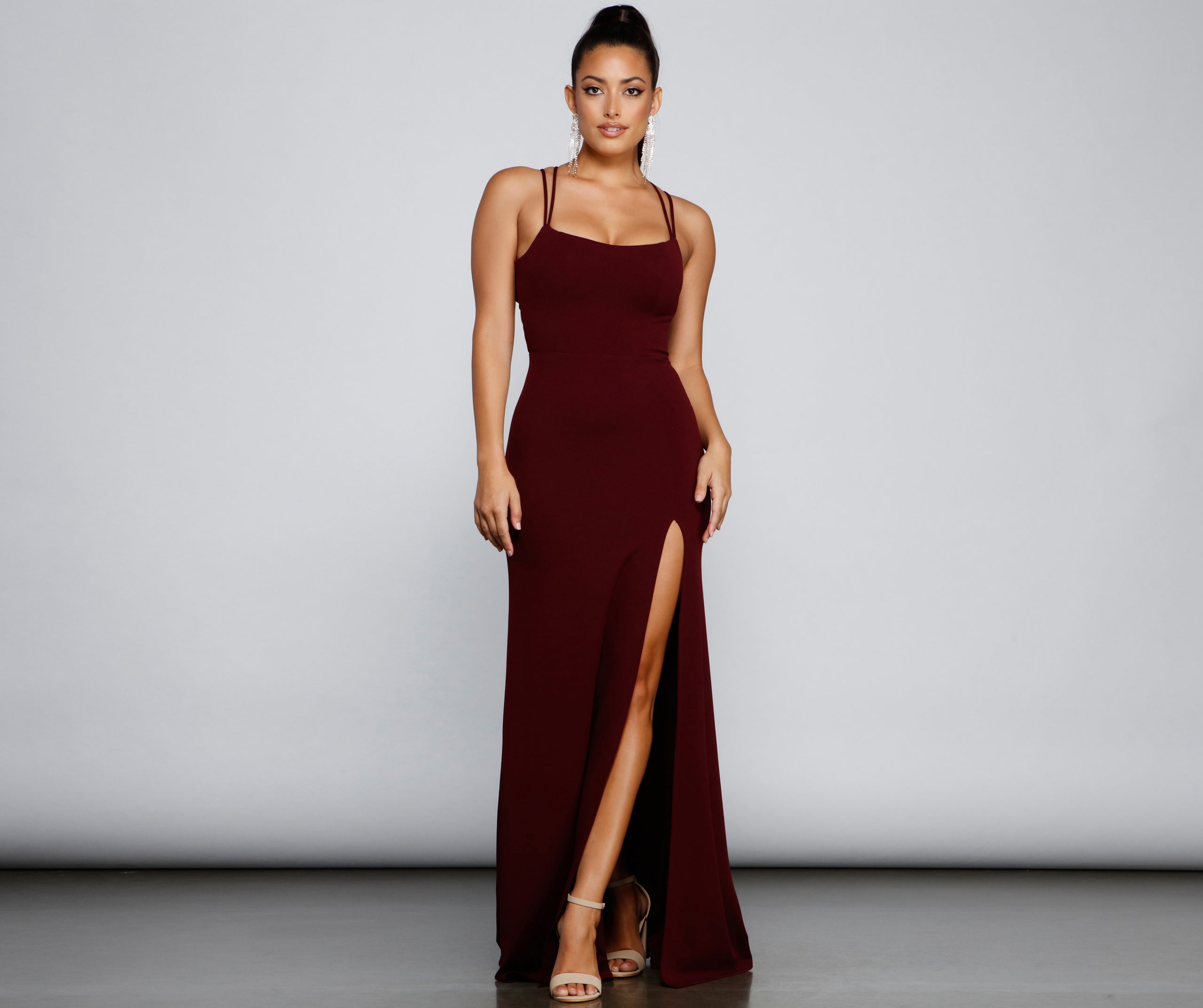 Jaelynn Formal Open Back A-Line Dress