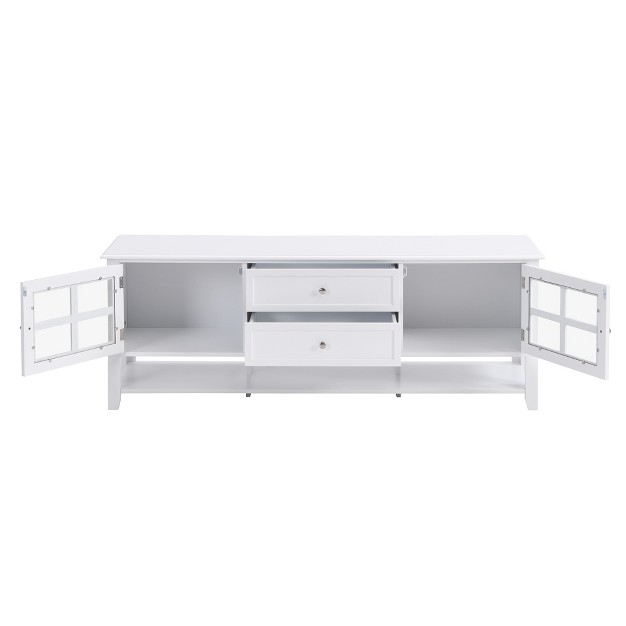 Modern Tv Stand For Tvs Up To 60 quot Entertainment Center With Multi function Storage Modernluxe