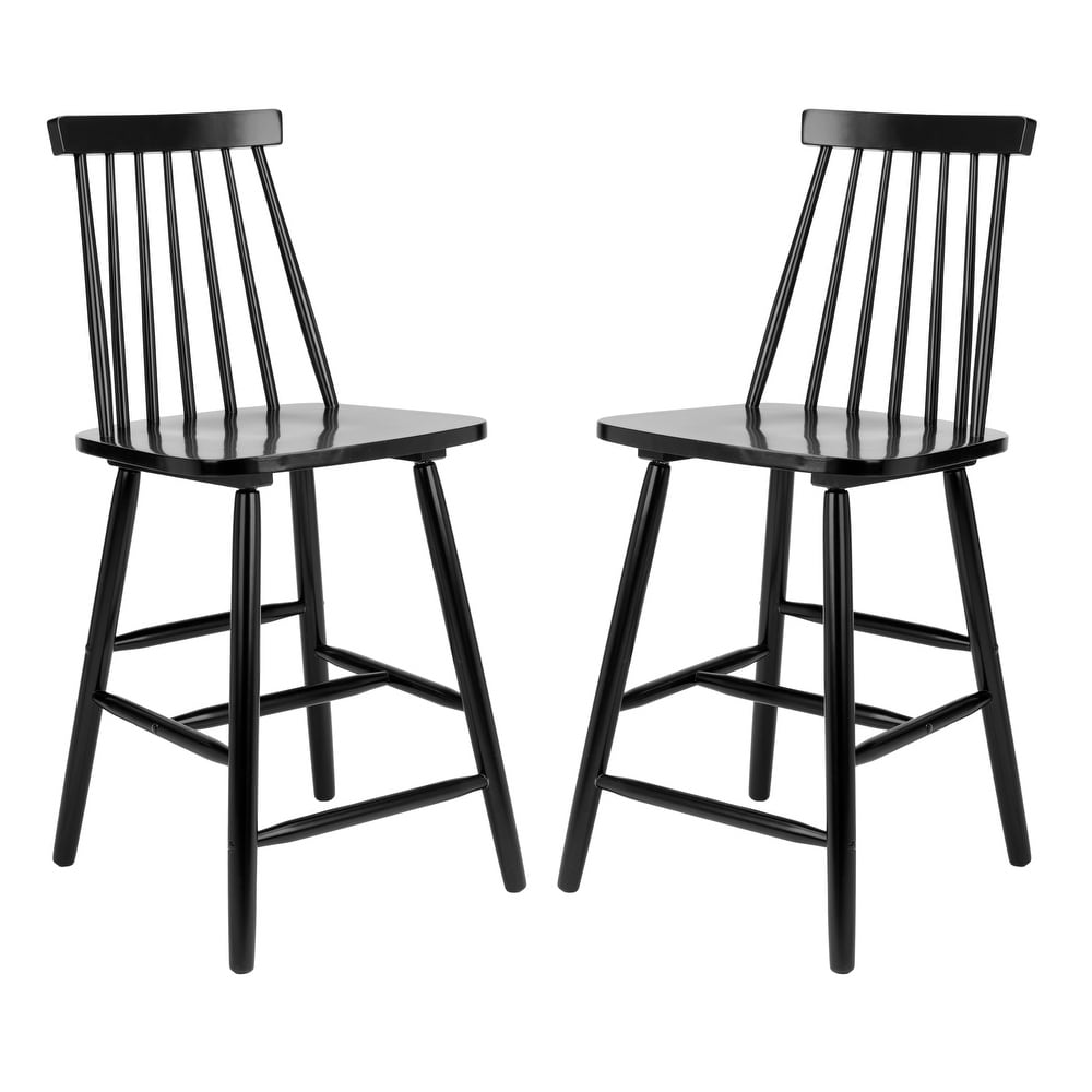 SAFAVIEH Beaufort 24 inch Spindle Farmhouse Counter Stool (Set of 2)   17.7\