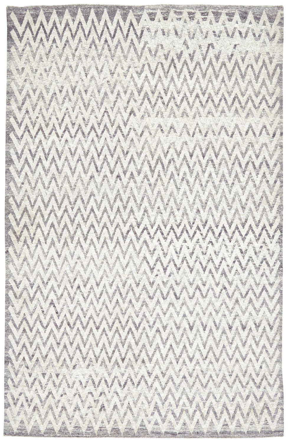 Ainsley Hand Knotted Gray and Ivory Rug by BD Fine