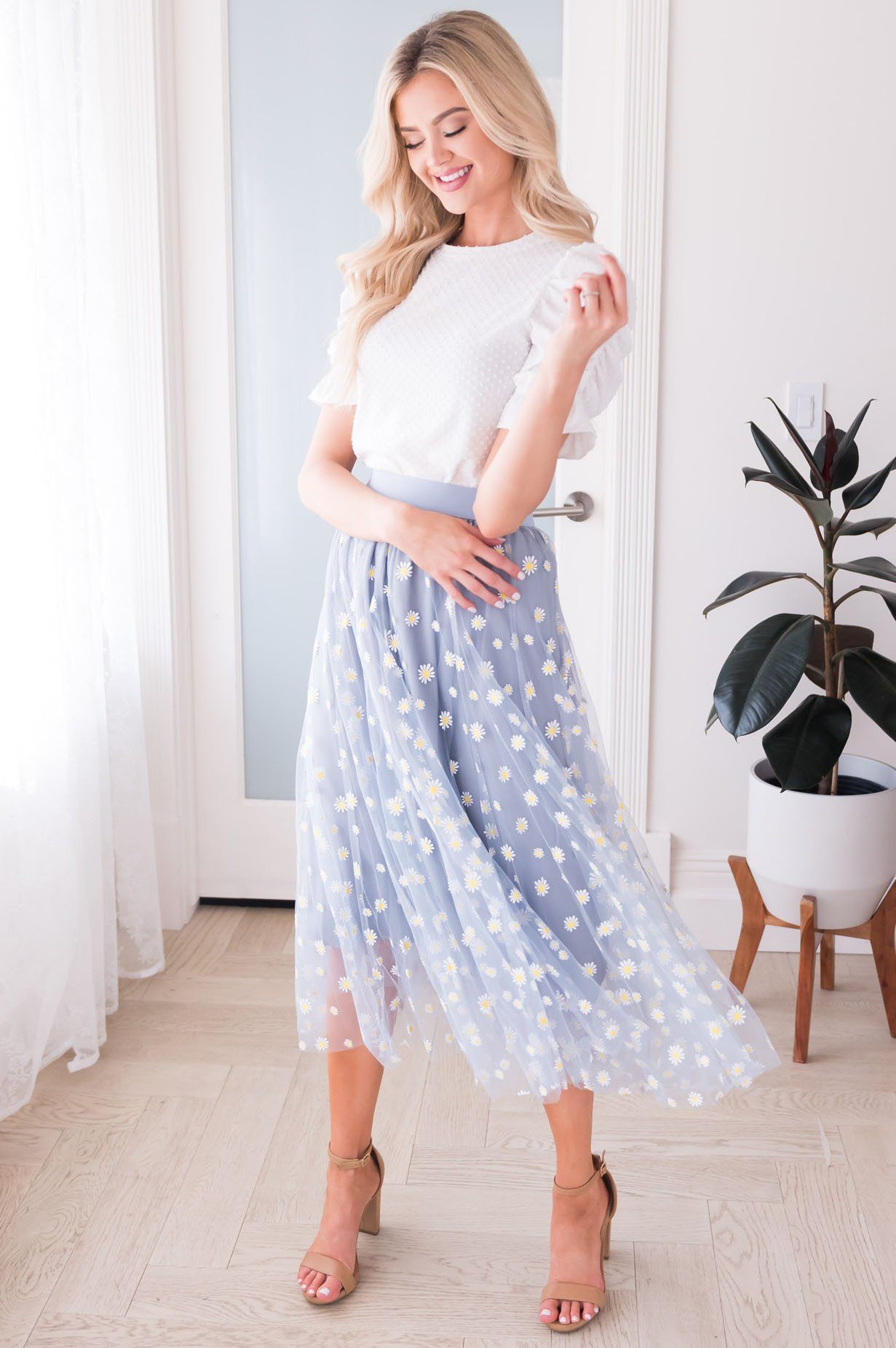 Crazy Daisy Modest Tulle Skirt