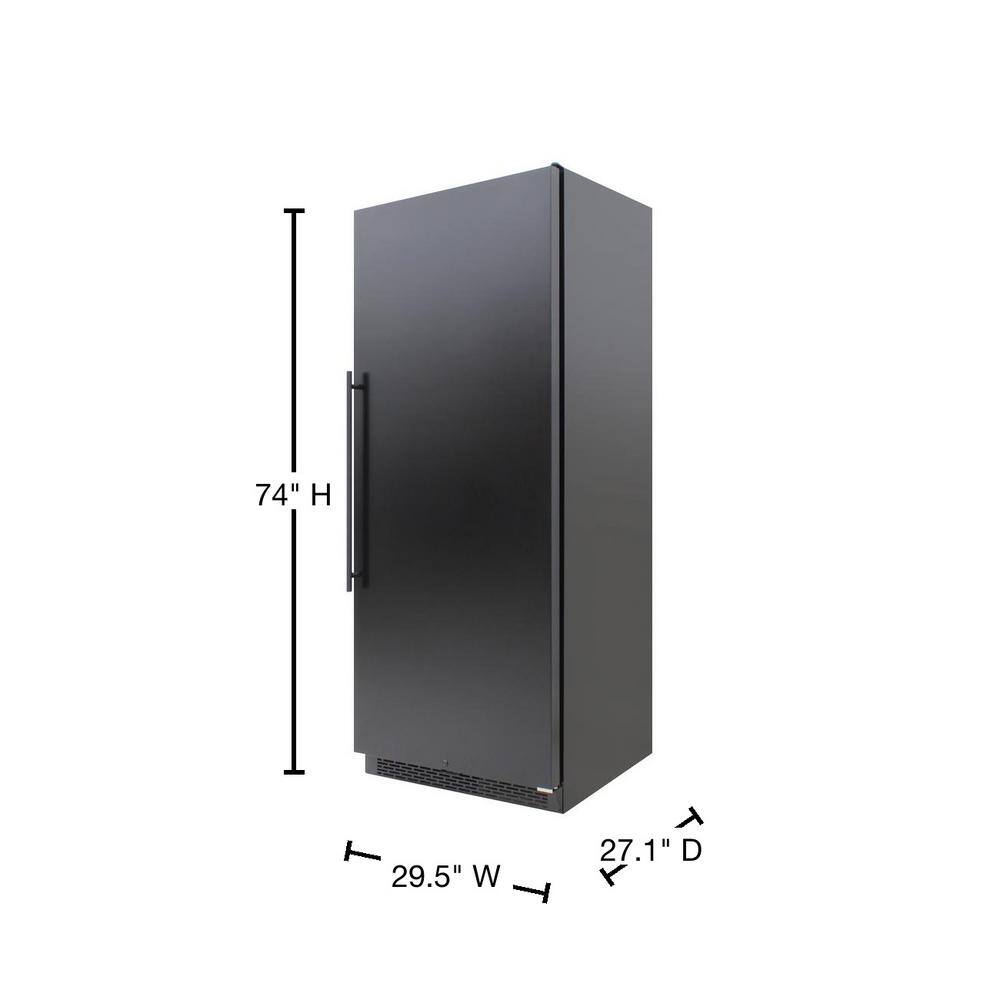 Brama 21.2 cu. ft. Freezerless Refrigerator in Black BR-300GREF