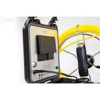 FORBEST Portable 130 ft. cable Color SewerDrainPipe inspection Camera W 512Hz Sonde Transmitter PIC3188SDT-130