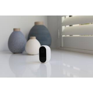 Swann Wire-Free Cam Battery Wireless IndoorOutdoor Standard Security Camera with Face Recognition White SWIFI-CAMW-GL