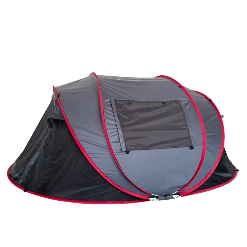 Manufacturer Wholesale Multi person Waterproof Lightweight  Pop Up Fiberglass Outdoor Automatic Camping Tent for Hiking Fishing