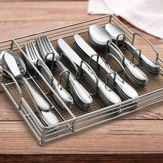 HAMPTON FORGE Lincoln - 46 Piece 180 Stainless Steel Flatware Set (Service for 8) 267A046HFN