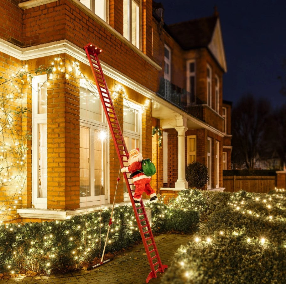 10 FT Outdoor Animated Climbing Santa