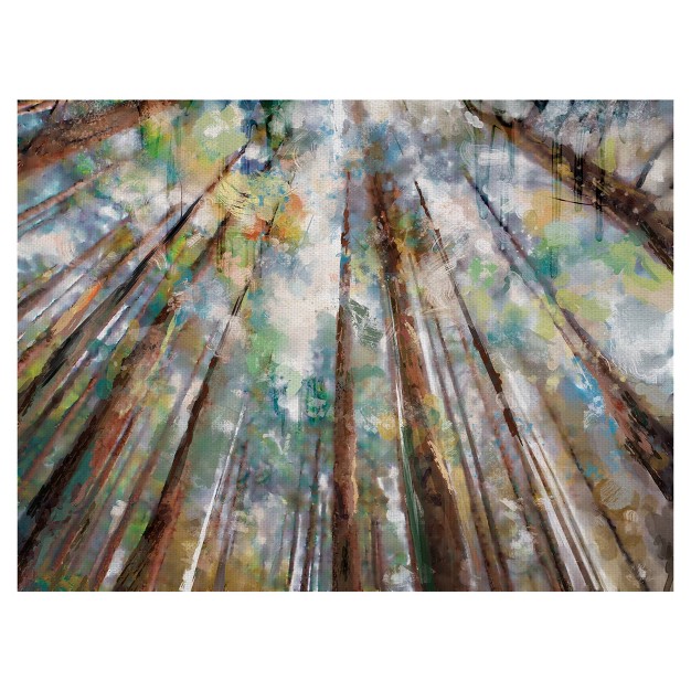 Forest Colors By Studio Arts Wrapped Unframed Wall Canvas Masterpiece Art Gallery