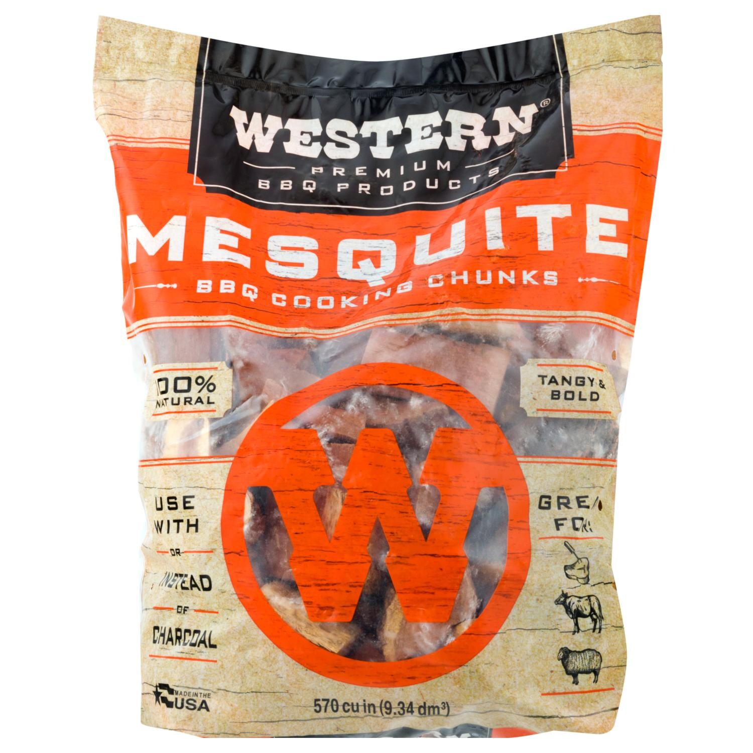 Western Mesquite BBQ Cooking Chunks (1/3 Cu. Ft.)