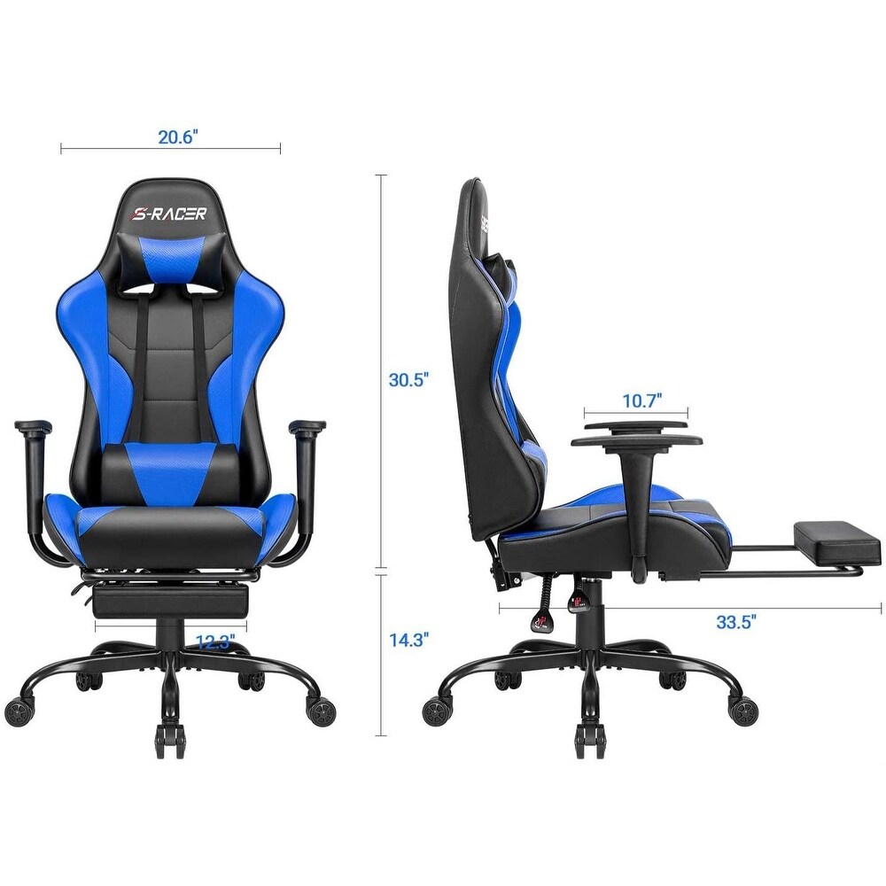 Gaming Chair with Footrest   Ergonomic Desk Chair