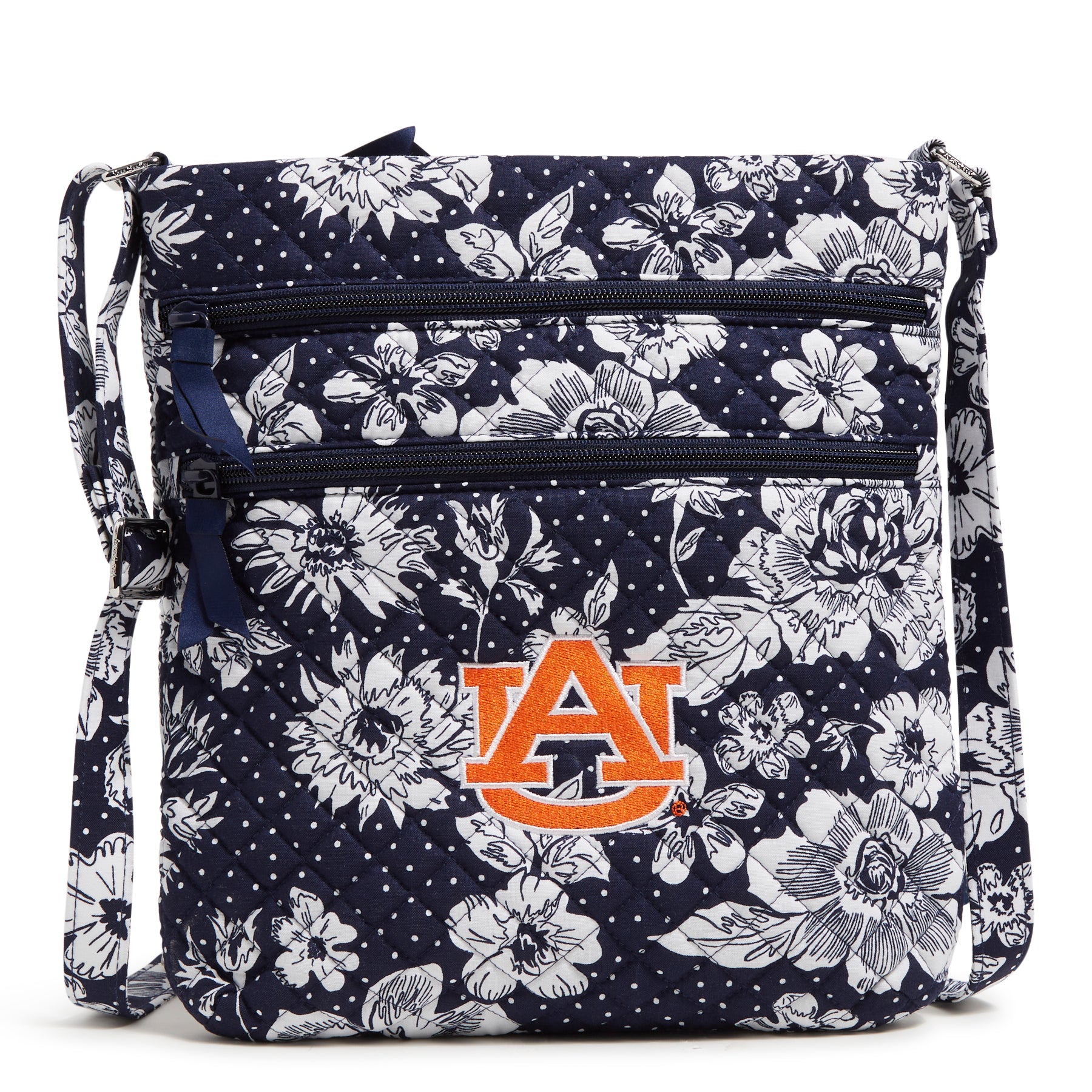 Collegiate Triple Zip Hipster Crossbody Bag