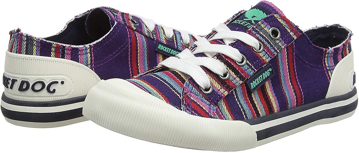 Rocket Dog Jazzin Aloe Navy Multi Womens Canvas Trainers