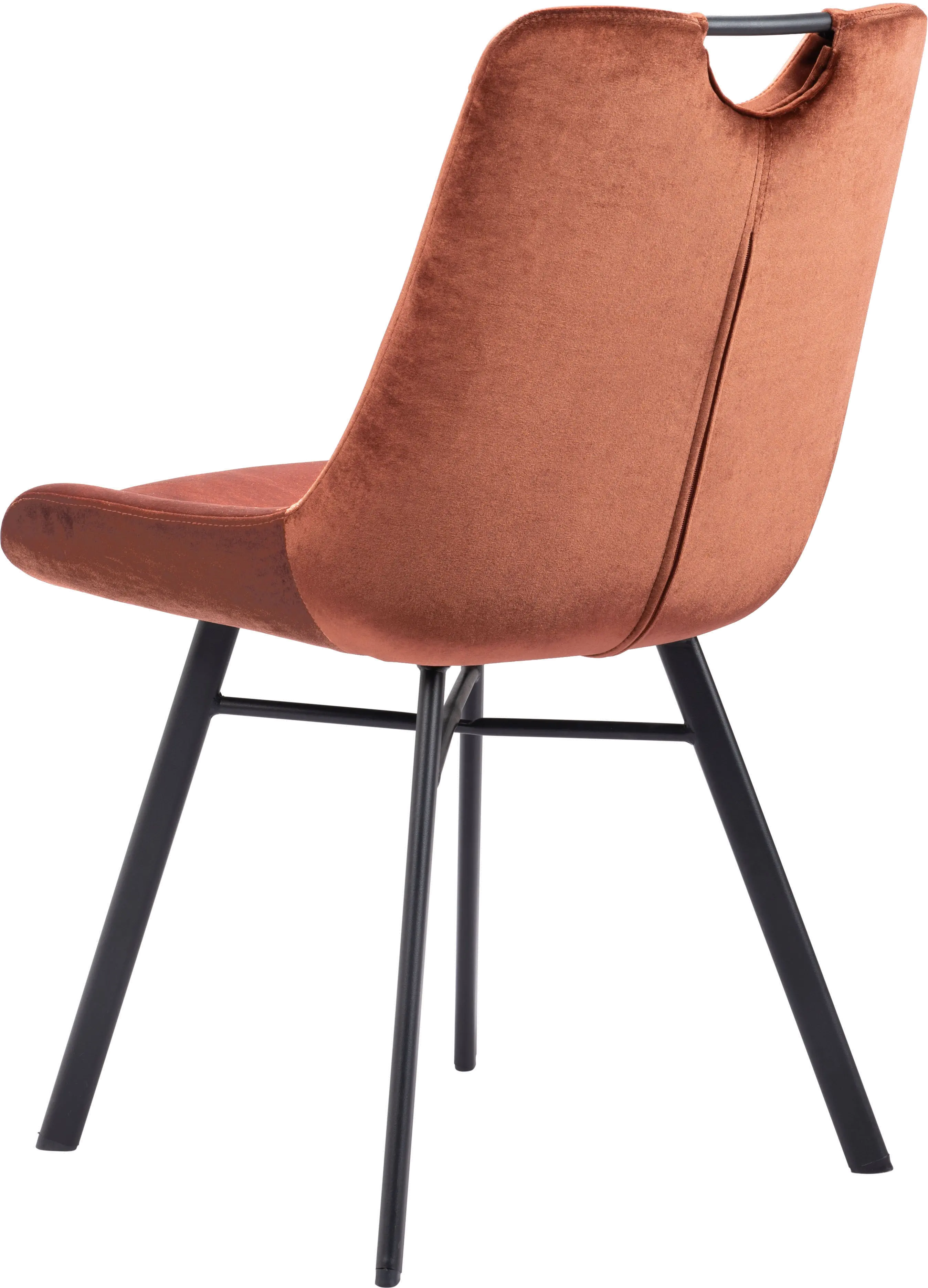 Tyler Brown Velvet Dining Chair， Set of 2