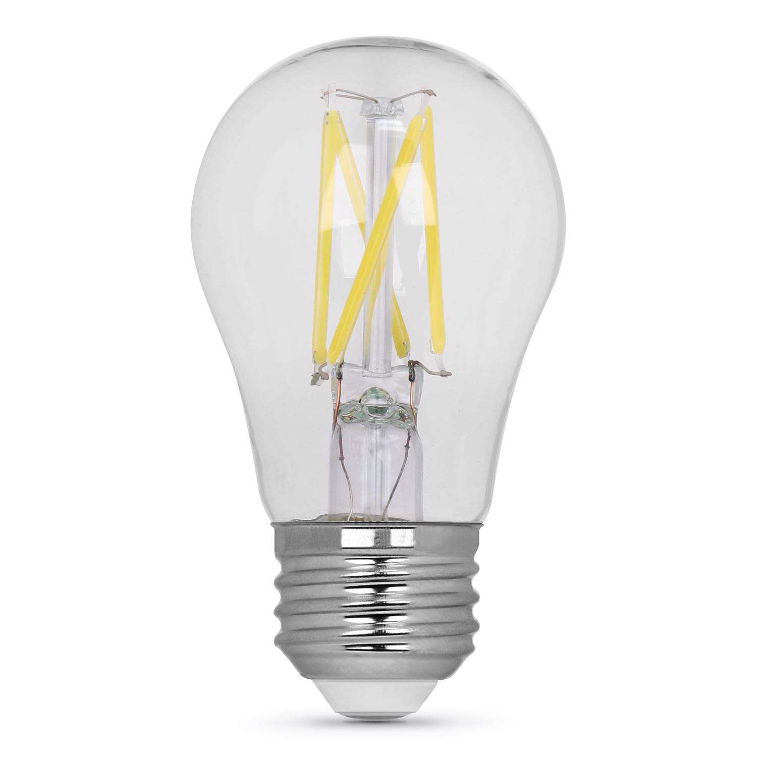 Feit Enhance A15 E26 (Medium) Filament LED Bulb Daylight 25 Watt Equivalence 2 pk