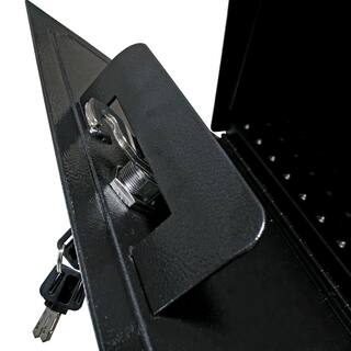 Mail Boss Townhouse Locking Wall-Mount Mailbox with High Security Reinforced Patented Locking System Black 7172